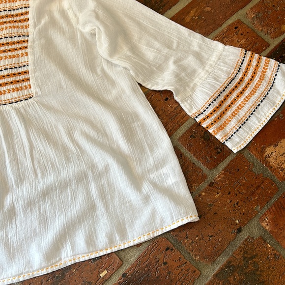 Velvet by Graham & Spencer Zaley Cotton Blouse szL - Picture 11 of 15